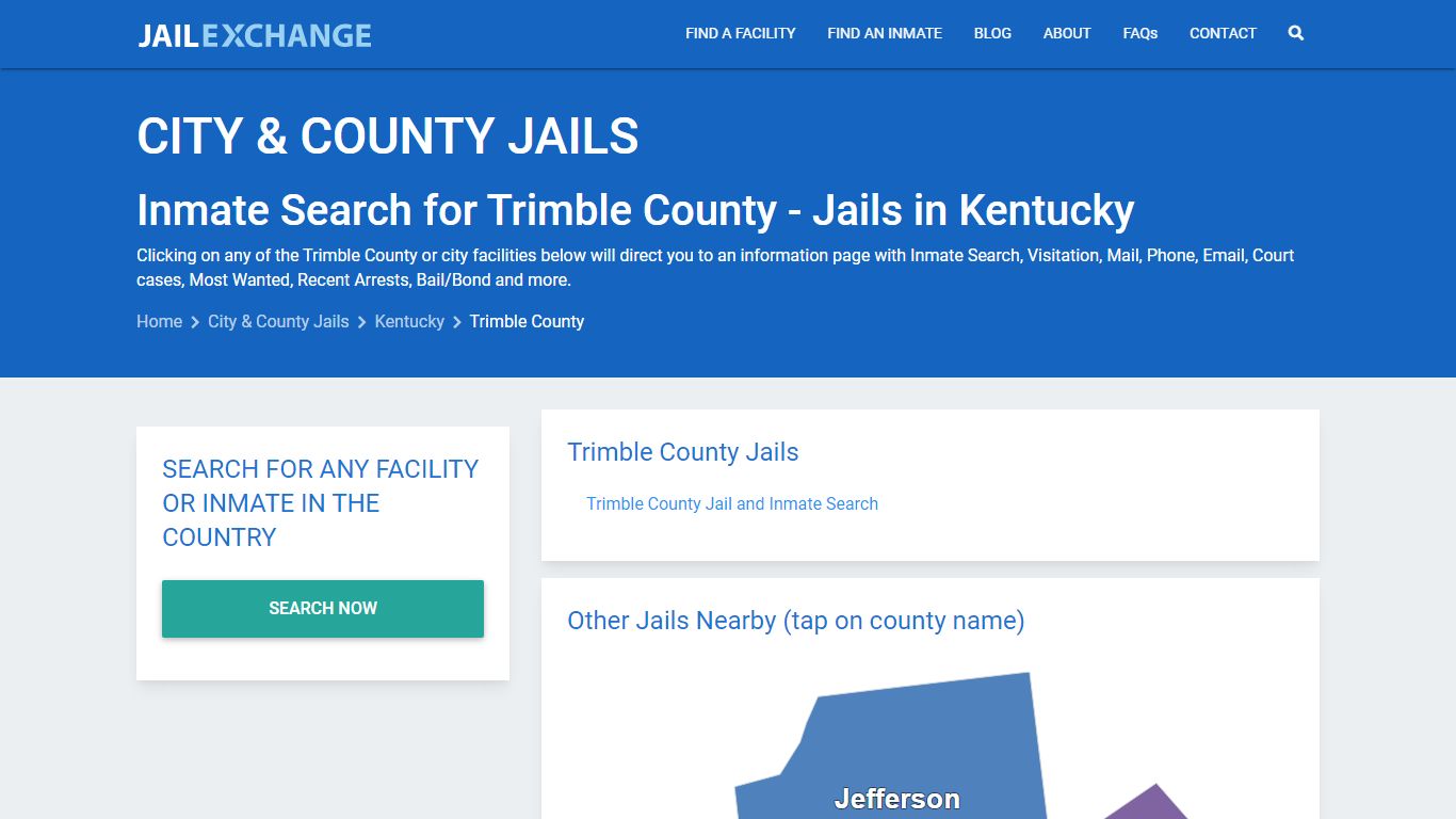 Inmate Search for Trimble County | Jails in Kentucky - Jail Exchange